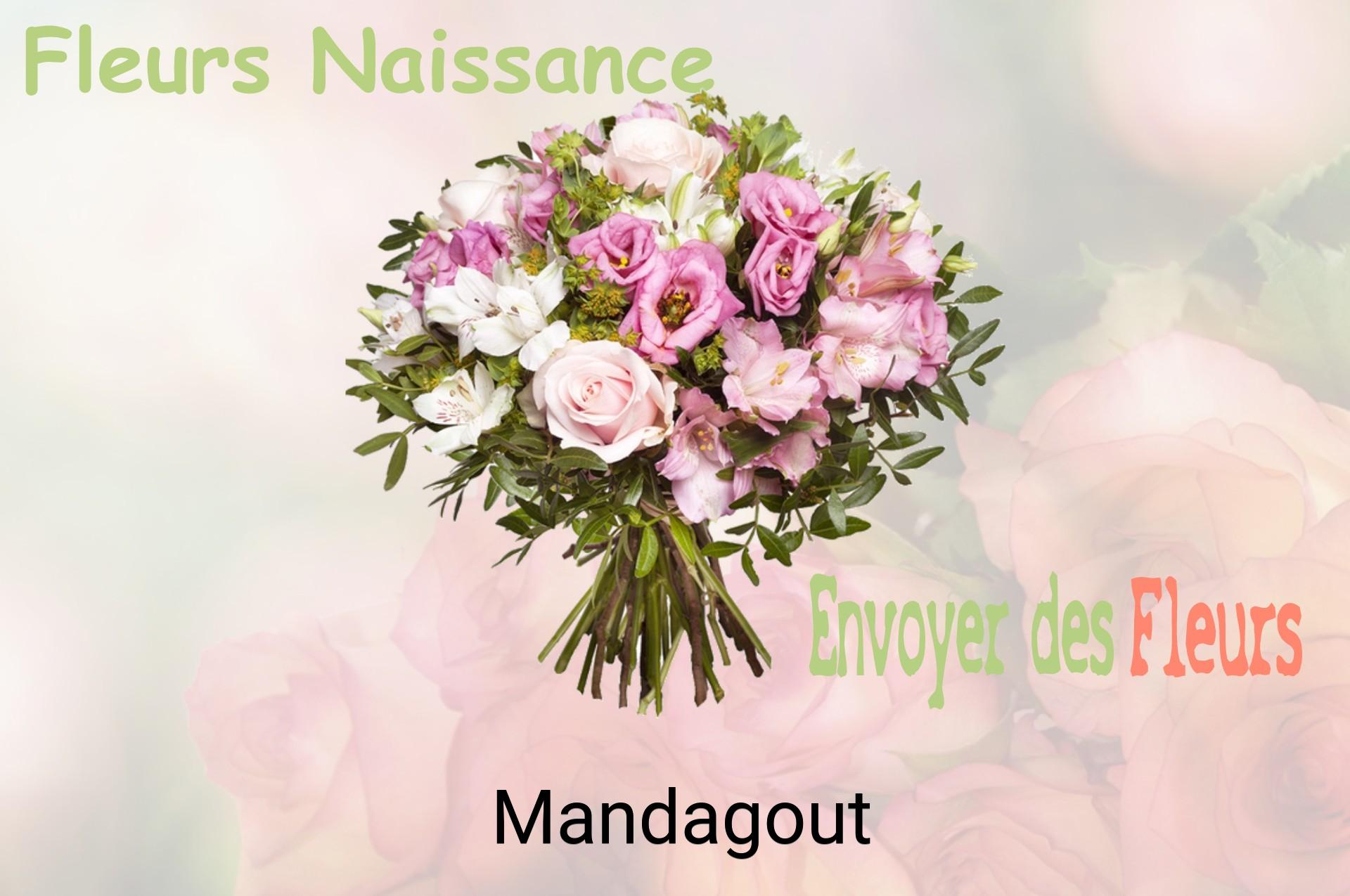 Bouquet de fleurs de naissance livré à Mandagout